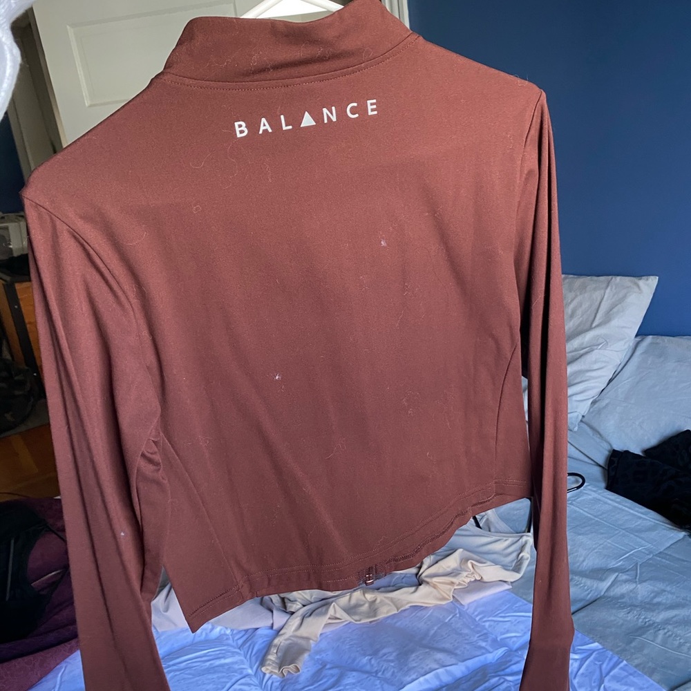 Balance Athletica Elevate Crop Zip in Kodiak